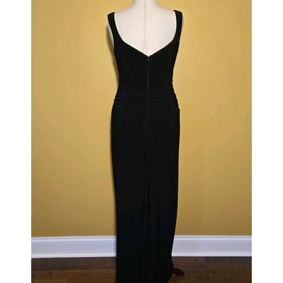 Laundry by Shelli Segal Long Black Evening Gown Dress 8 Sweetheart USA E5919 EUC - Picture 3 of 9